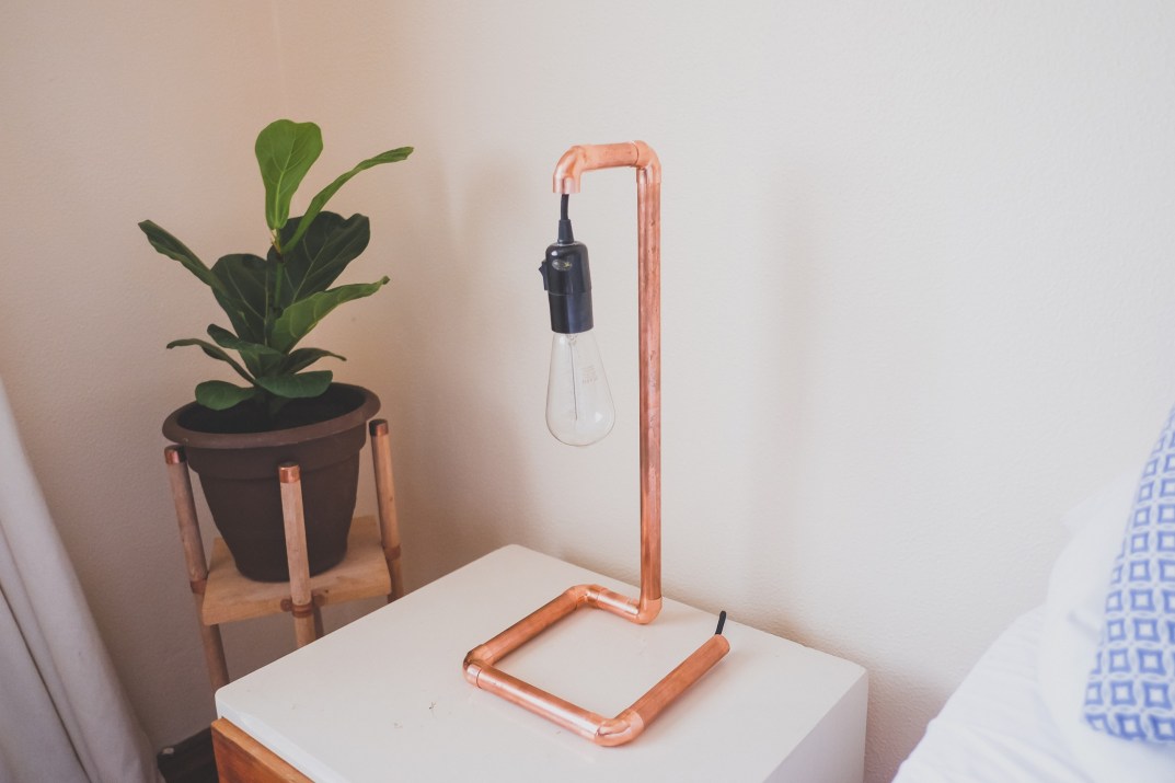 DIY Copper Pipe Light-7